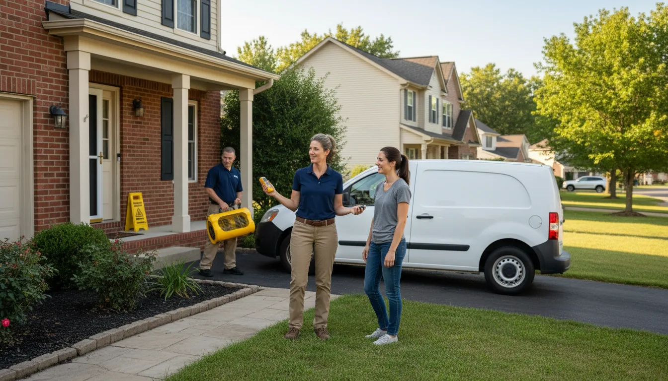 Residential water damage restoration in Erlanger, KY